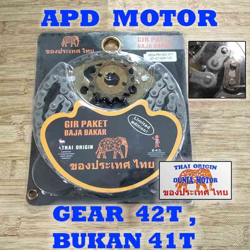 Jual Gearset Girset Rantai Gir Gear Set Thai Origin Thor Baja Bakar
