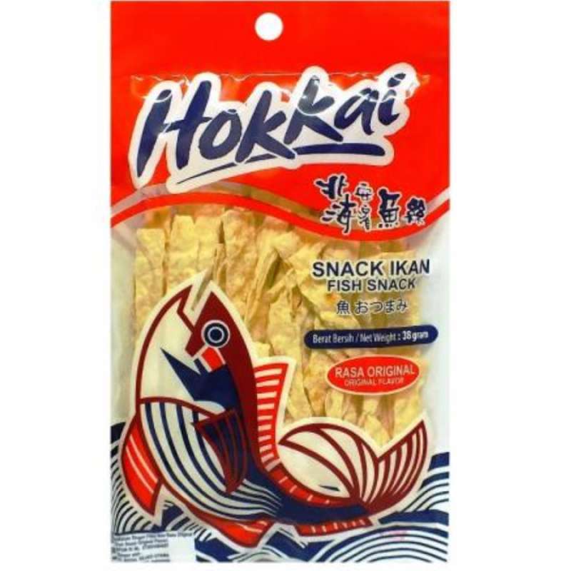 Jual Snek juhi fillet ikan asli Hokkai wide fish snack original flavour