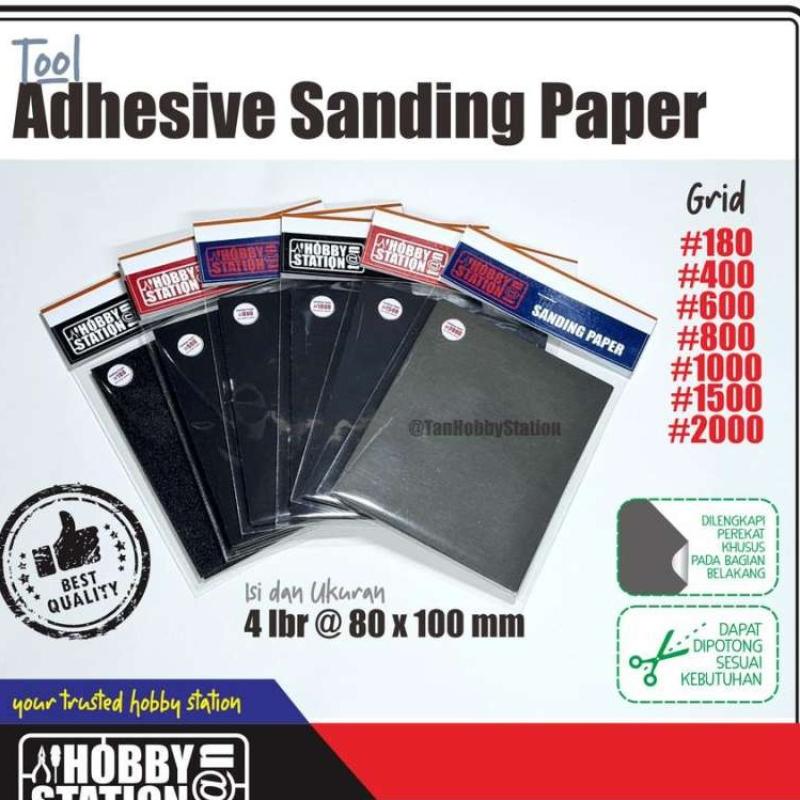 Jual Adhesive Sanding Paper Amplas SandPaper Gundam Model Kit 1200
