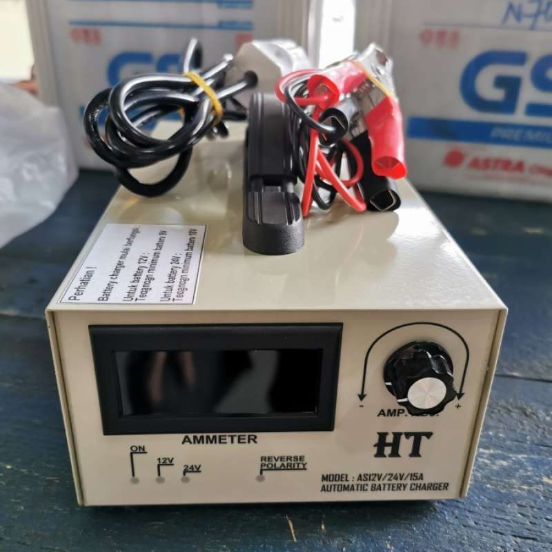 Jual Cas Aki Baterai Otomatis Ht 12v/24v 15a Automatic Battery Charger