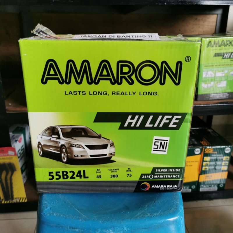 Jual AKI BATERAI AMARON HI LIFE NS60L/55B24L MOBIL GRAND LIVINA GRS 1