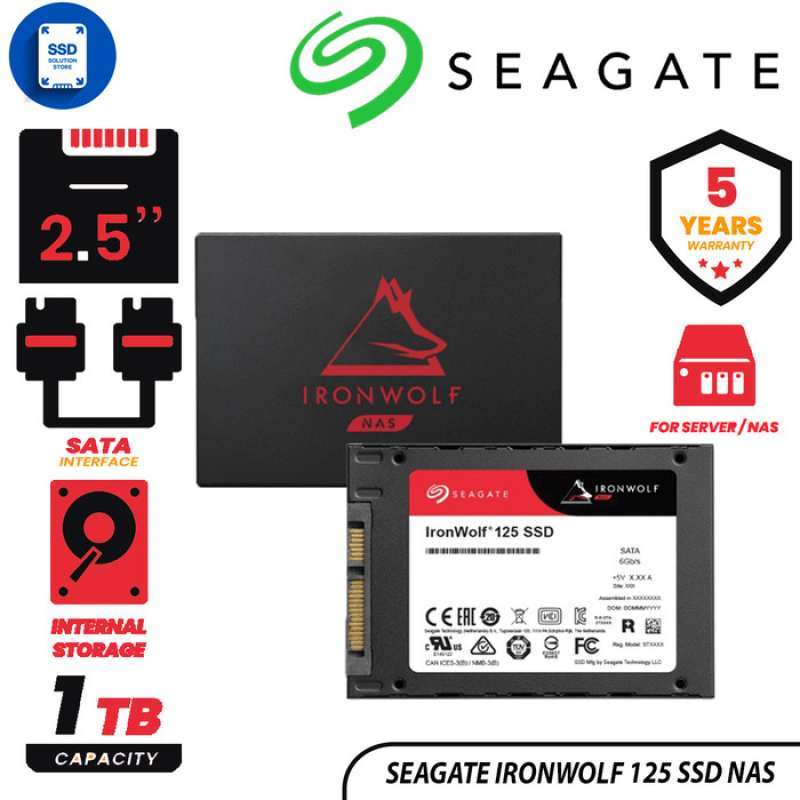 Seagate IronWolf 525 SSD 1TB NVMe - NAS SSD Bis 5000 MB/s Mit Rescue Service