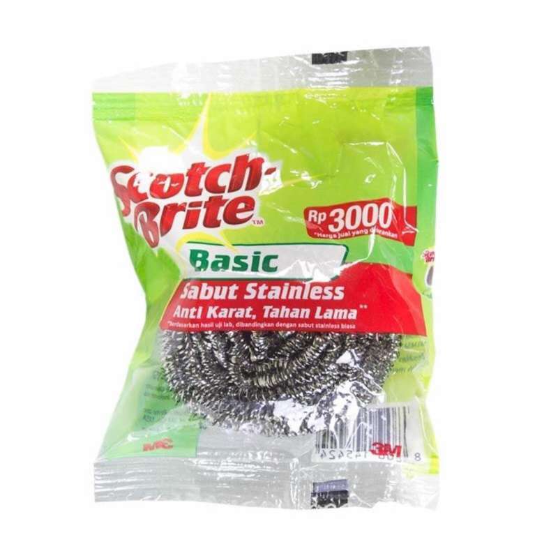 Jual Scotch Brite 3m Id-t57 Sabut Cuci Piring Stainless [basic] Di ...