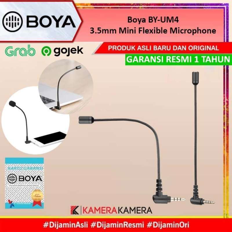 Promo Boya By-Um4 3.5Mm Trrs Mini Flexible Omnidirectional Microphone Diskon 10% Di Seller Asad