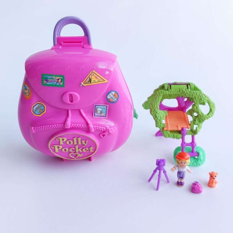 POLLY POCKET SAC rose - aventure dans la jungle - 1996 EUR 11,90 - FR