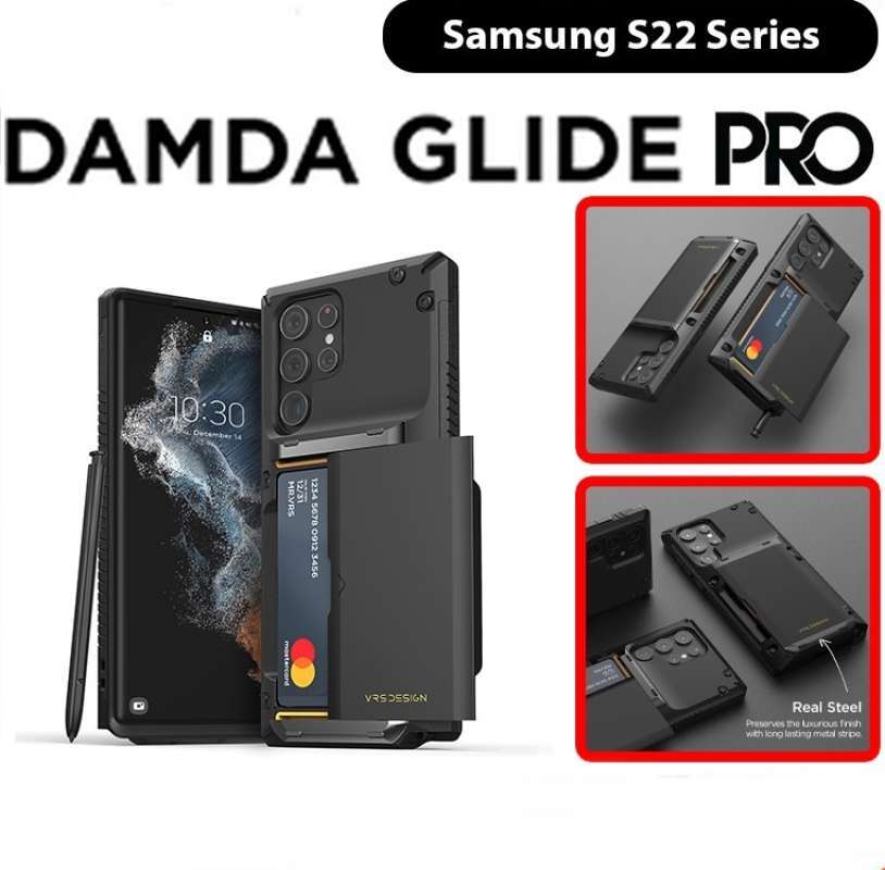 Promo Case Samsung S22 Ultra Plus VRS DESIGN DAMDA GLIDE PRO Wallet