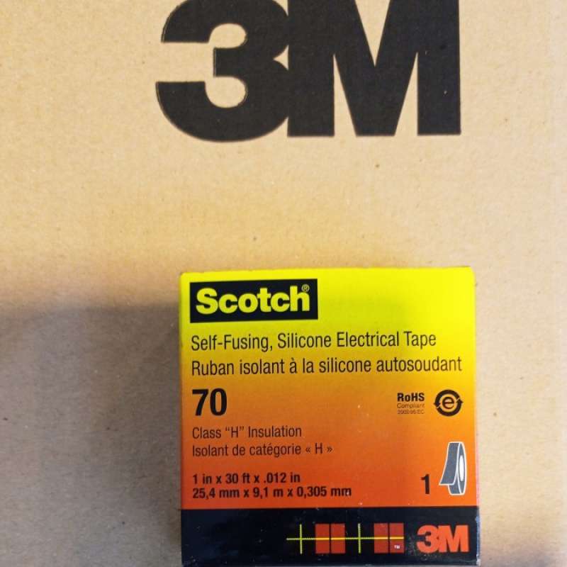 Jual 3M Isolai Scotch 70 Self Fusing Silicon Rubber Electrical Tape di ...
