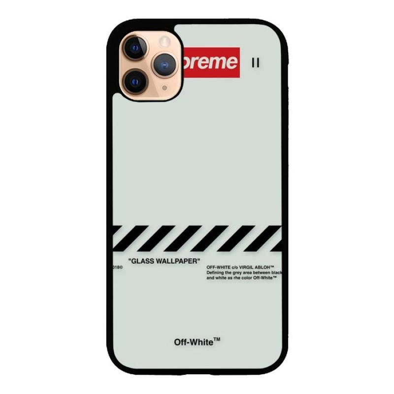Promo Casing Hardcase iPhone 11 Pro Max SUPREME OFF WHITE B0153 di