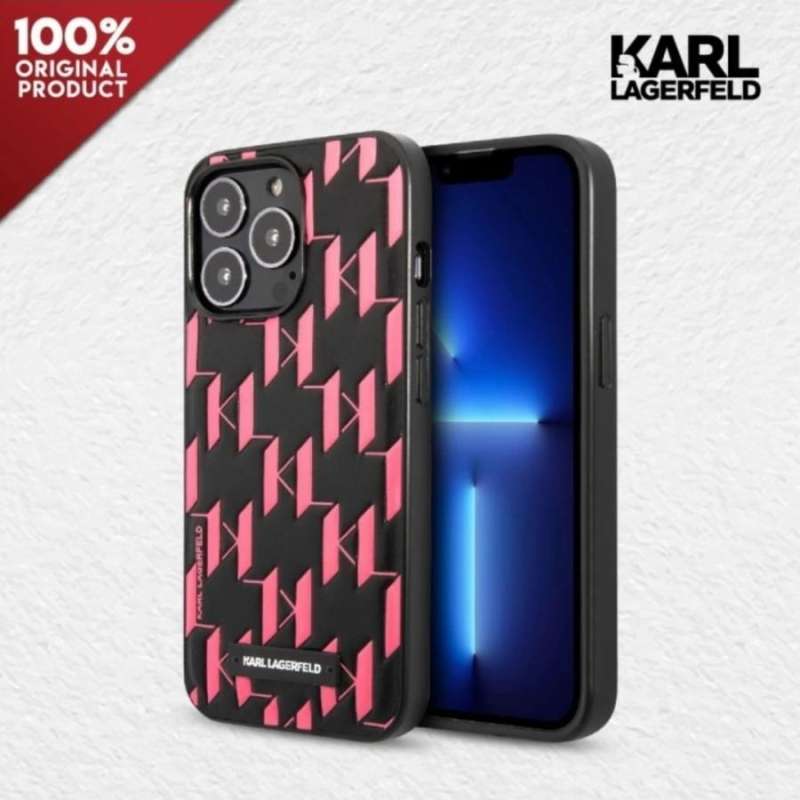 Jual Case iPhone 13 Pro & Pro max Monogram Plaque Karl Lagerfeld