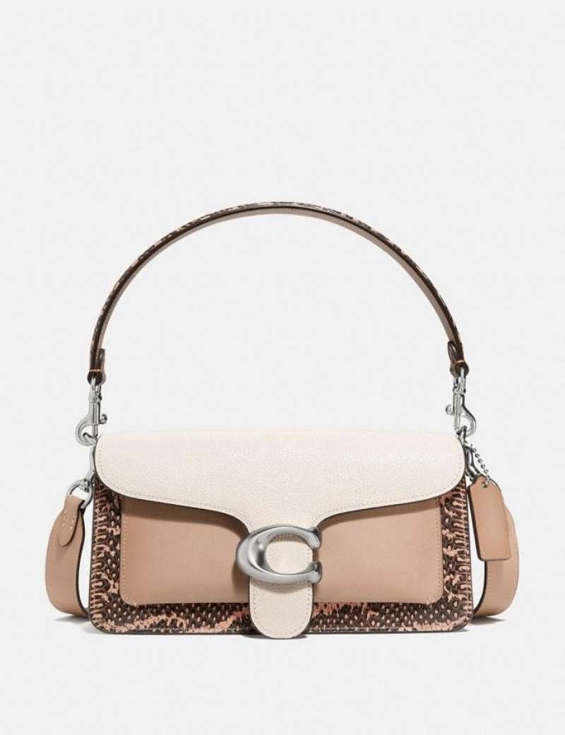Jual Coach Tabby Shoulder Bag 26 With Colorblock Snakeskin Detail di
