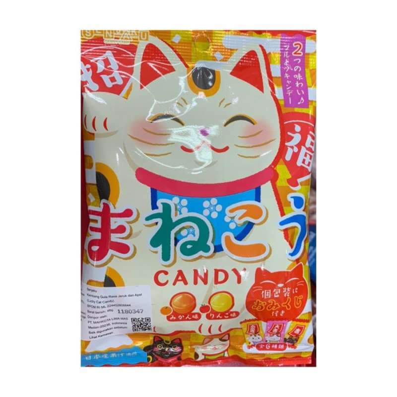 Jual Permen Senjaku Candy/Fruit Juice/Ice Cream Shaped/Lucky Cat Candy