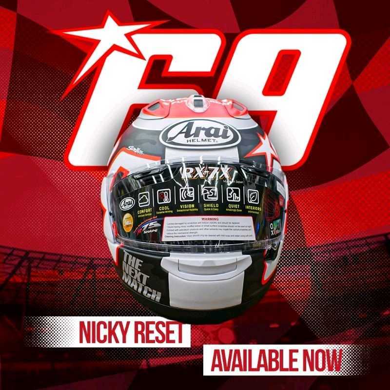 Jual ARAI RX7X NICKY HAYDEN RESET 2022 di Seller Oto_Kunyim Kota Jakarta Utara, DKI Jakarta