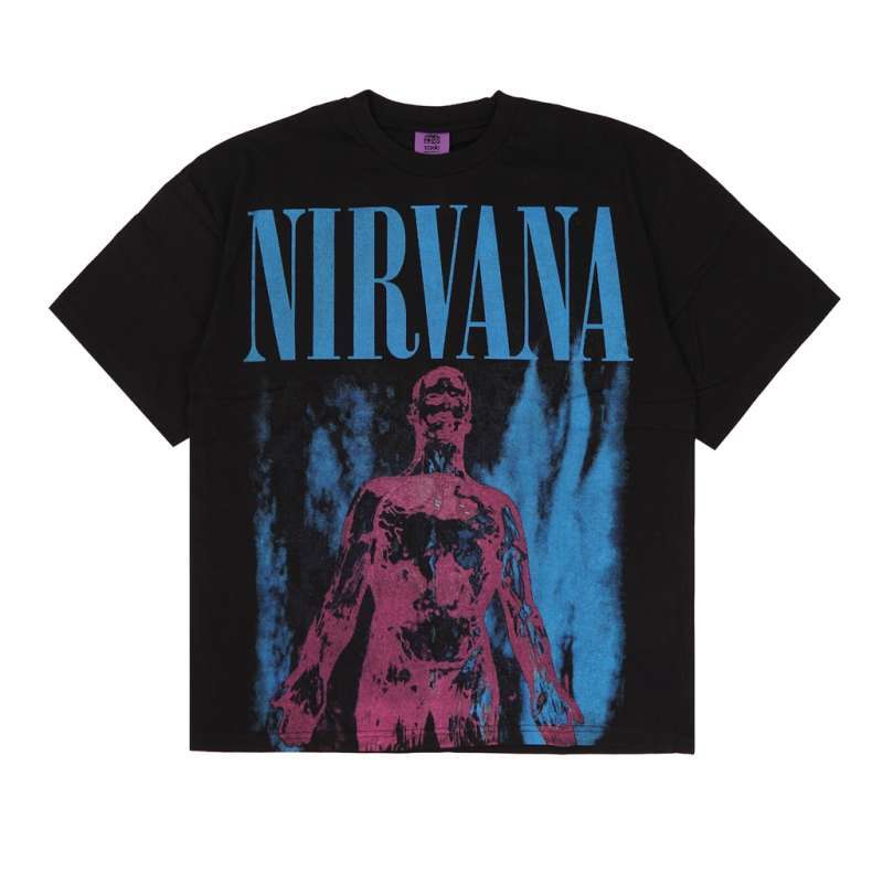 Maglietta Ufficiale Nirvana Smile - T-Shirt 100% Cotone Per Adulti, Ragazzi E Bambini