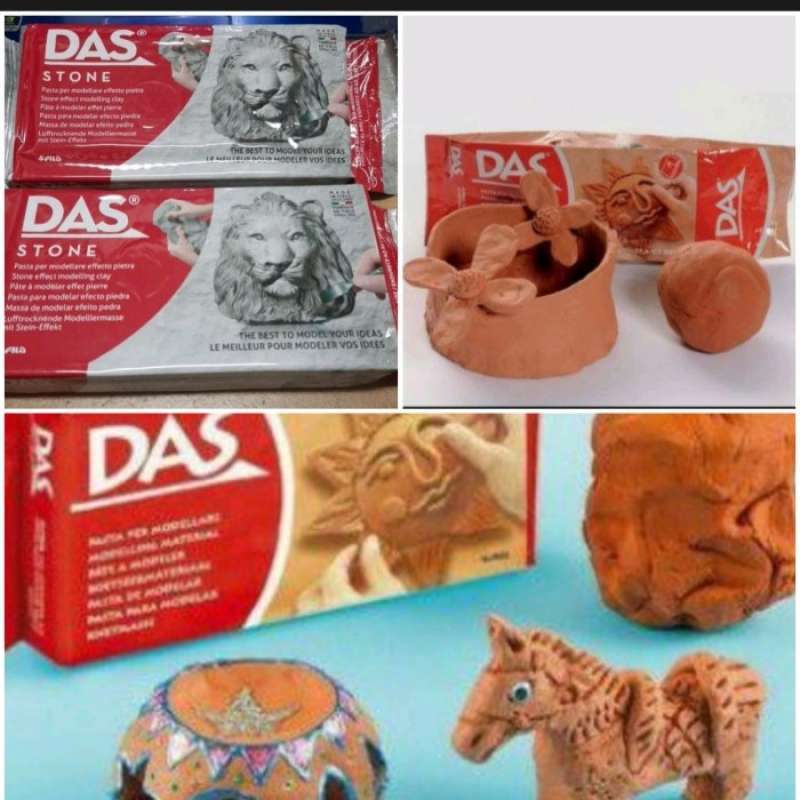 Promo Clay Das 1Kg /Abu Abu /Harga Per Satuan di Seller DENTA TOYS