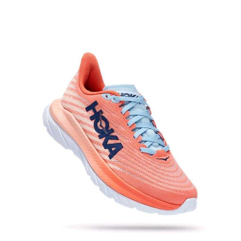 Promo Hoka Mach 5 Women's Road Running Shoes Camellia / Peach Parfait
