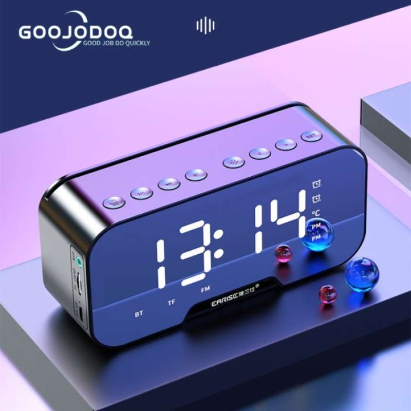 Jual Led Digital Dual Wireless Alarm Clock Bluetooth Speaker With Radio