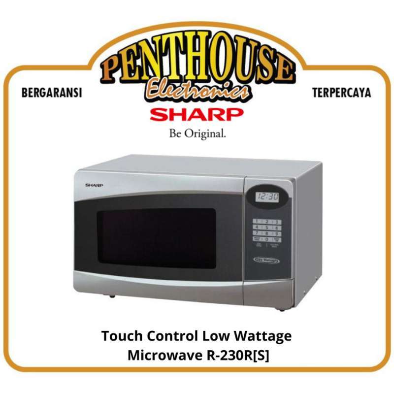 Jual Sharp Microwave R230 / R230R(S) 22L Touch Control Low Watt R230