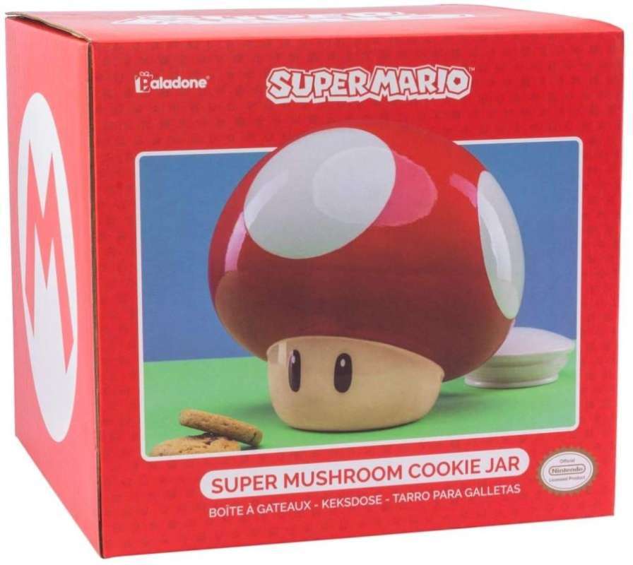 Jual Paladone Super Mario Mushroom Cookie Jar Officially Licensed