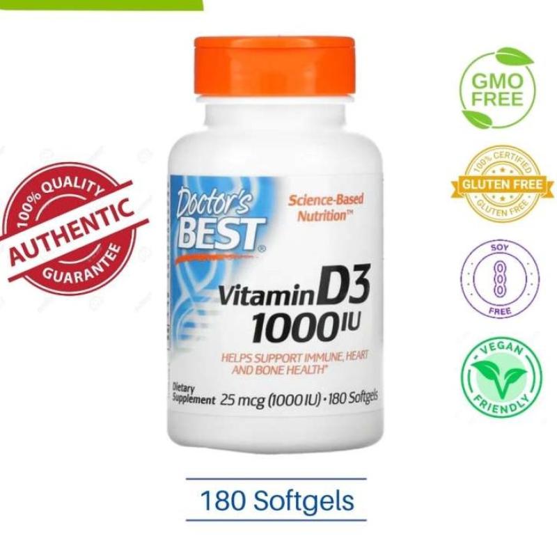 Jual Doctor's Best Vitamin D3 1000iu 180 Softgels Di Seller Jastip ...
