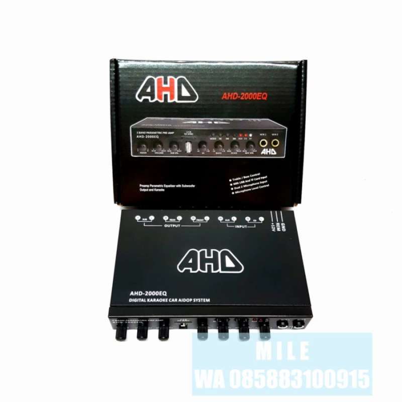 Promo Preamp Parametric Equalizer AHD-2000EQ Built-In Bluetooth Diskon ...