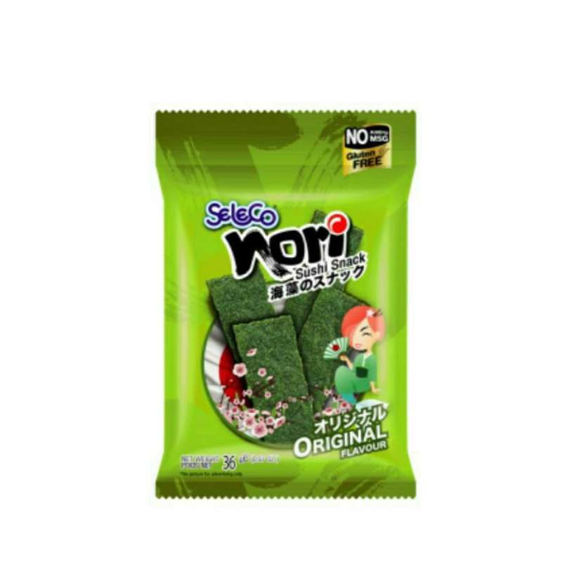 Promo Seleco Nori Rasa Seaweed Original [36 g] Diskon 14 di Seller
