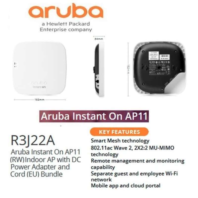 Jual Router Wifi Aruba Wireless Instant On Ap11 Bundle Indoor Access ...