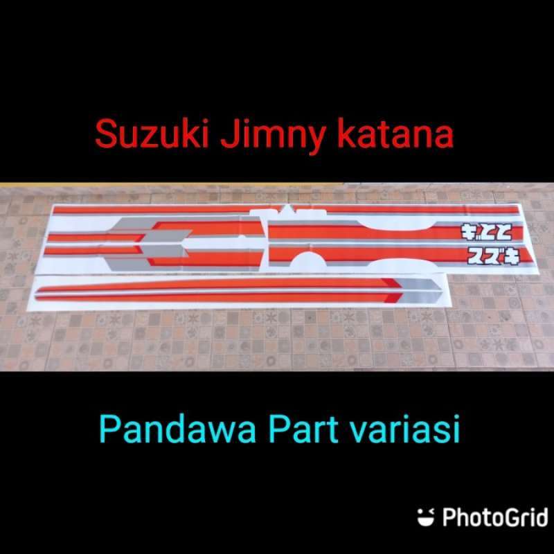 Promo sticker stiker body samping mobil Suzuki Jimny katana Diskon 36%