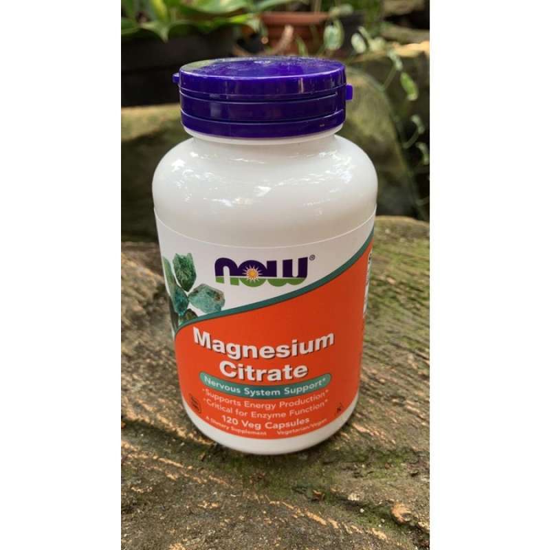 Promo (ORIGINAL) Now Foods Magnesium Citrate Nervous System Sistem