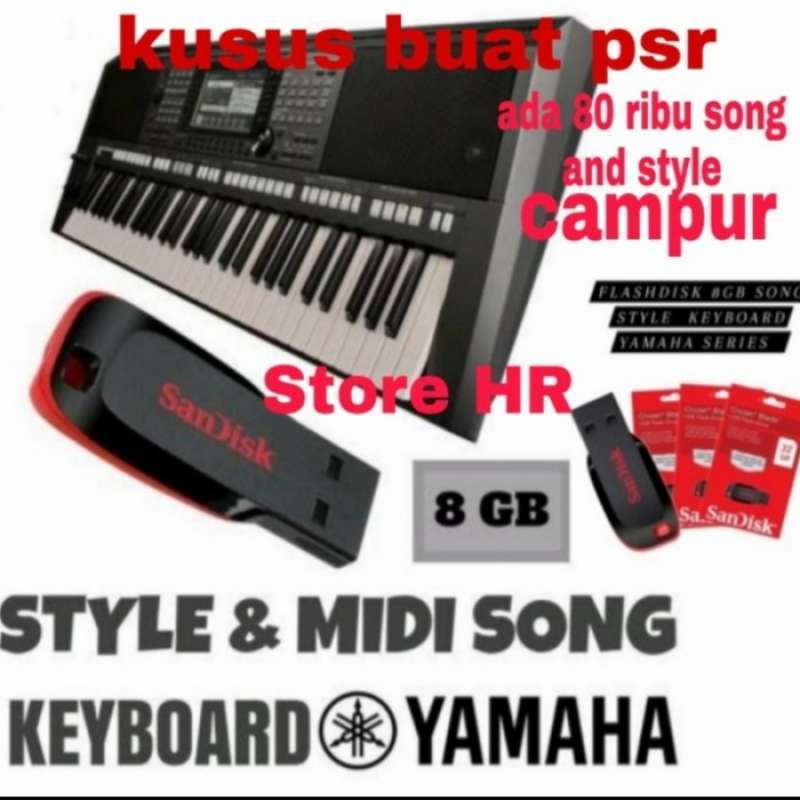 Jual Flashdisk Lagu Keyboard Usb Song And Style Yamaha All Tipe Psr