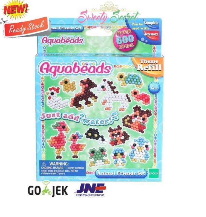 Aquabeads Vita Marina – Set Di Perline Colorate 31855 – Oltre 500 Pezzi Tra Solide, Gioiello E Stella – Borsa Fai Da Te