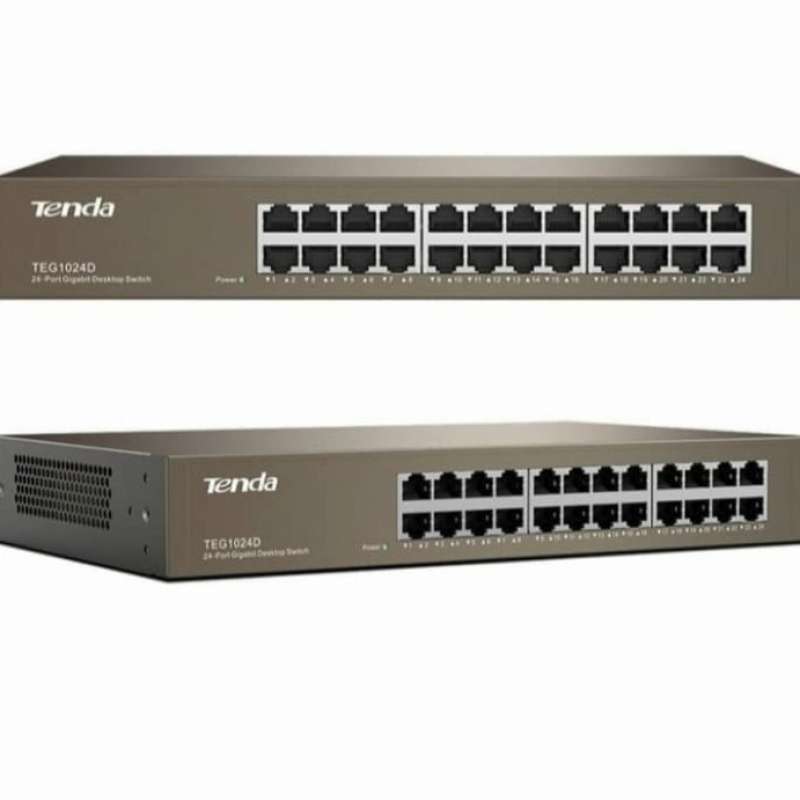 Promo Switch Hub Tenda 24 Port/ Teg 1024D Gigabit 10/100/1000Mbps Diskon 10 di Seller Ghanim