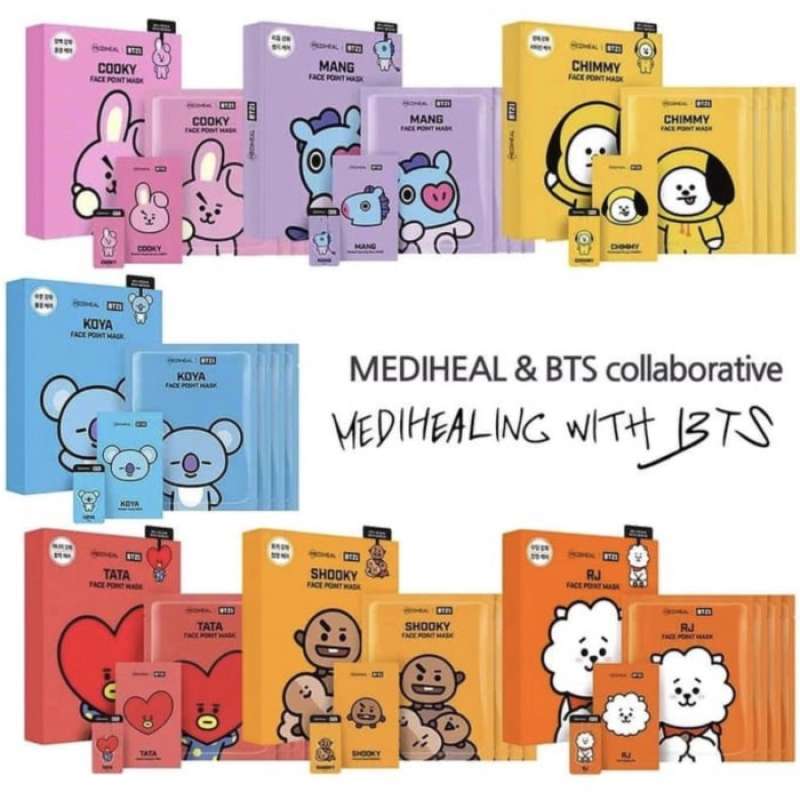 Promo Masker Muka Mediheal X Bt21 - Bts Edition (Harga Per Box Ya) di