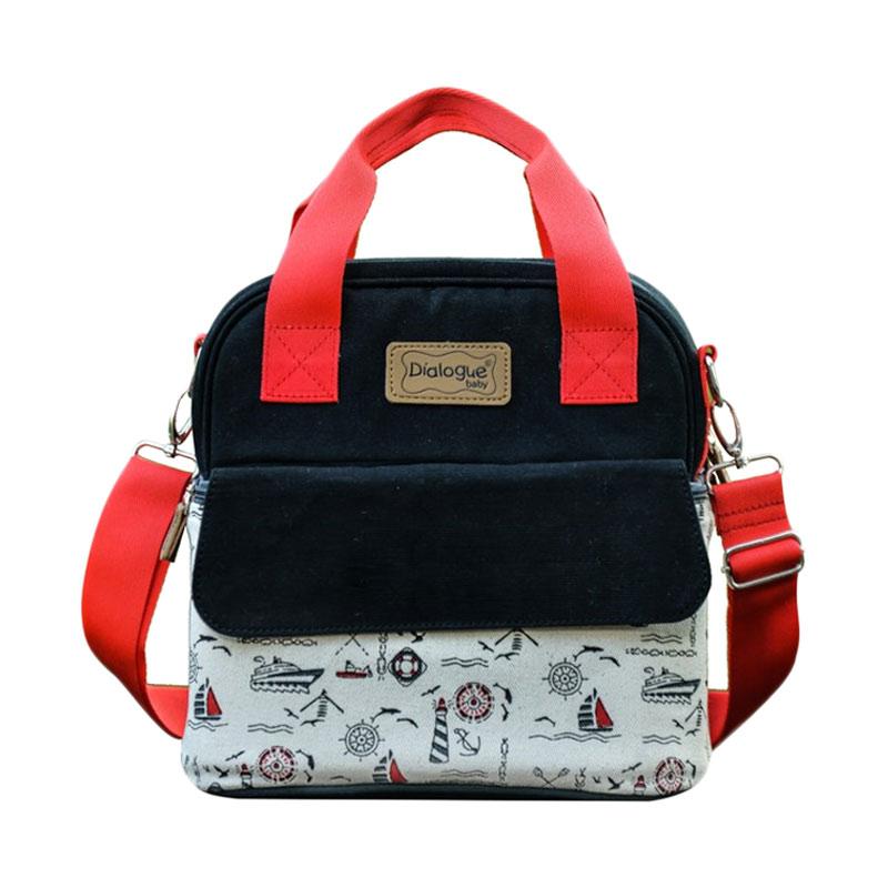 Jual Dialogue Baby Cooler Bag Double Container Print Motif Hitam