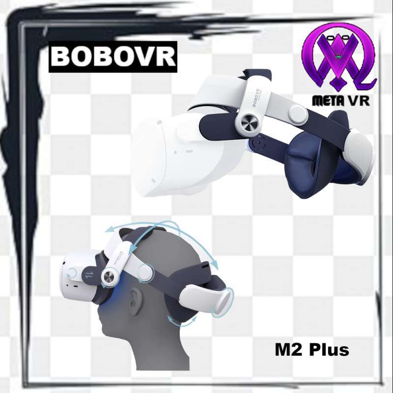 Promo BOBOVR M2 Plus Head Strap aksesoris VR Quest 2 Comfort and Reduce ...