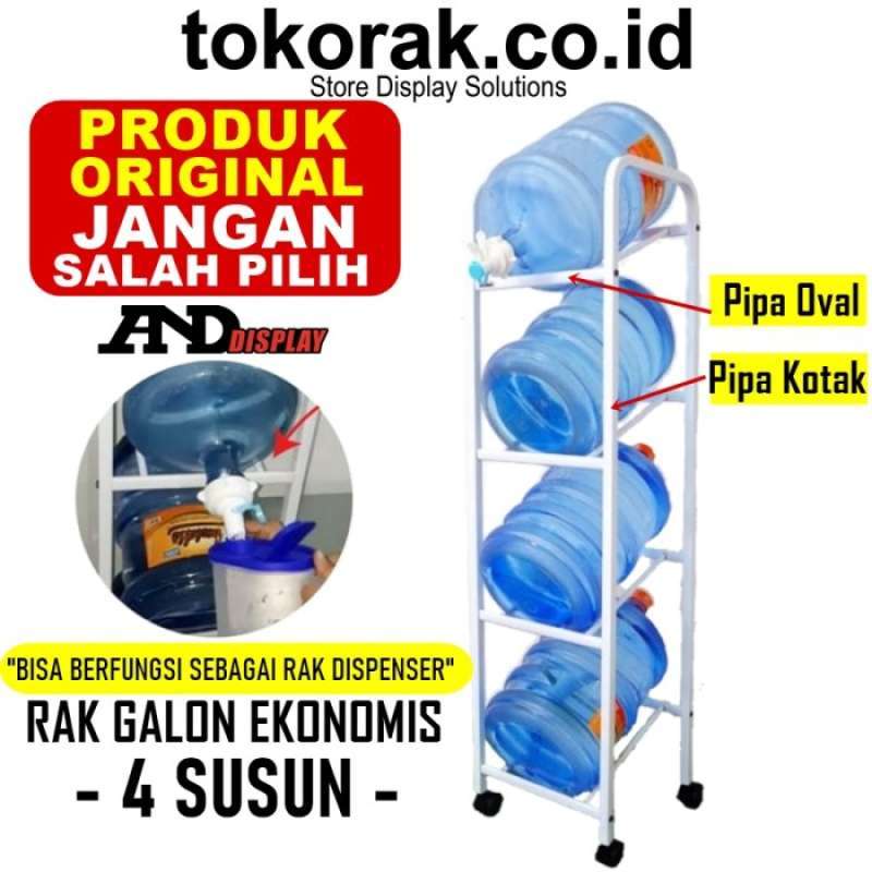 Jual Rak Galon Susun 4 - Rak Galon Air - Rak Dispenser Air - Rak Galon