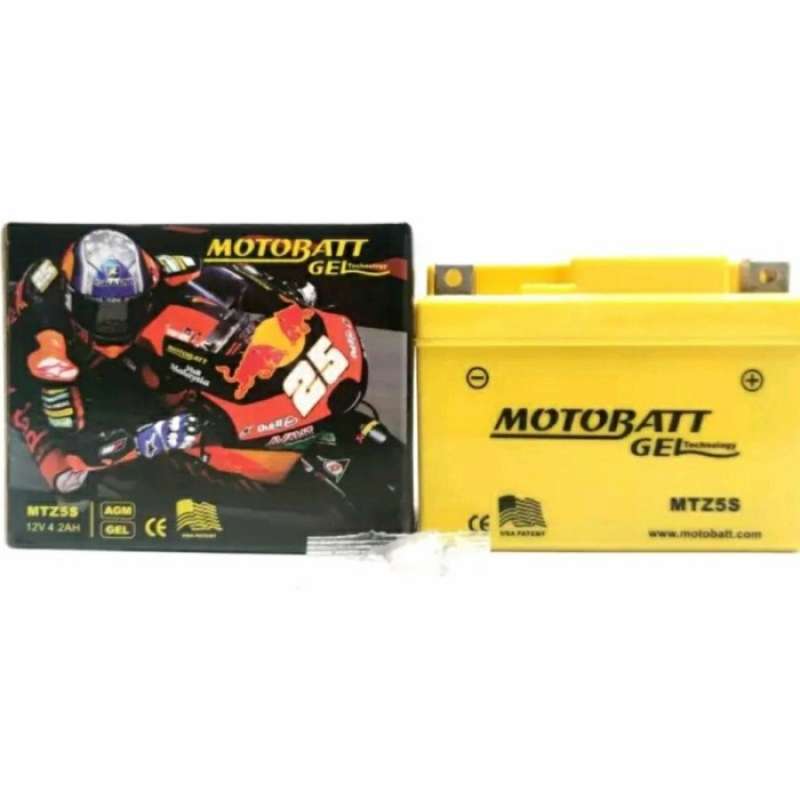 Jual Aki Motor Honda Beat Motobatt MTZ5S Aki gel/kering di Seller Alfa