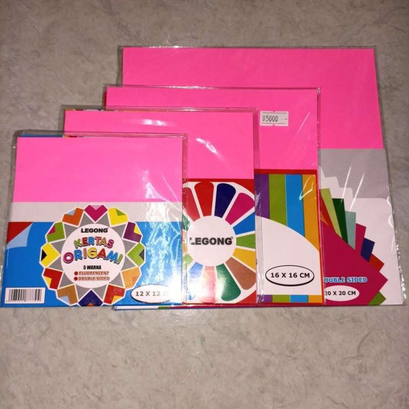 Jual KERTAS ORIGAMI LEGONG 12x12cm di Seller Gading Murni Ayani