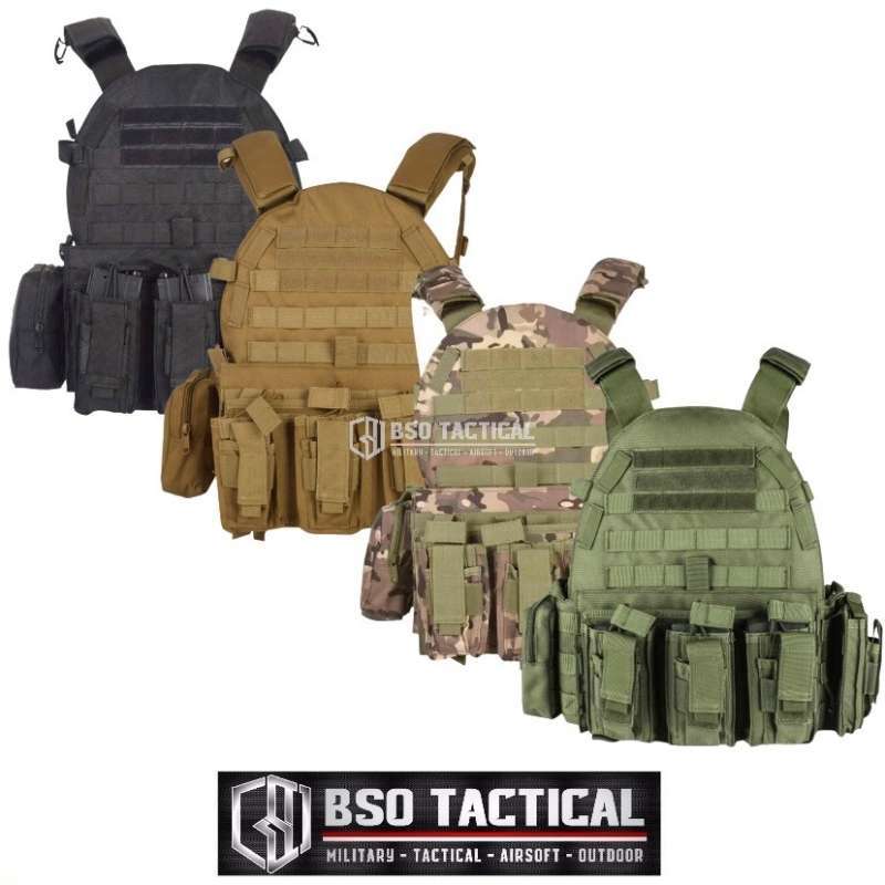 Jual Rompi Tactical SA Vest Protection Body Armour Combat Full Set