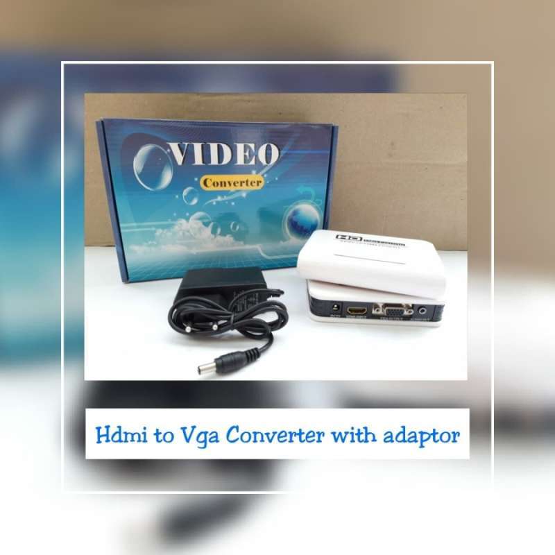 Jual Converter Hdmi to Vga + adaptor di Seller JS_Kom Ploso, Kota