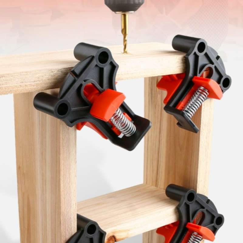Promo Spring Corner Clamps Set 4Pcs Bison Klem Sudut Clamp Penjepit