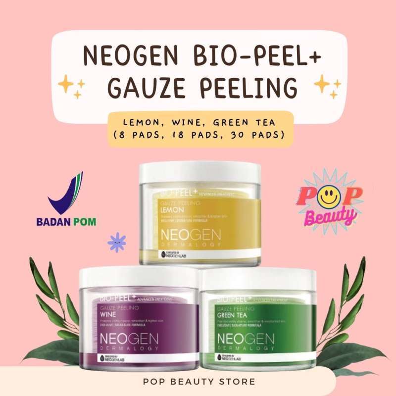 Jual Neogen Bio Peel Gauze Peeling Lemon Wine Green Tea / neogen