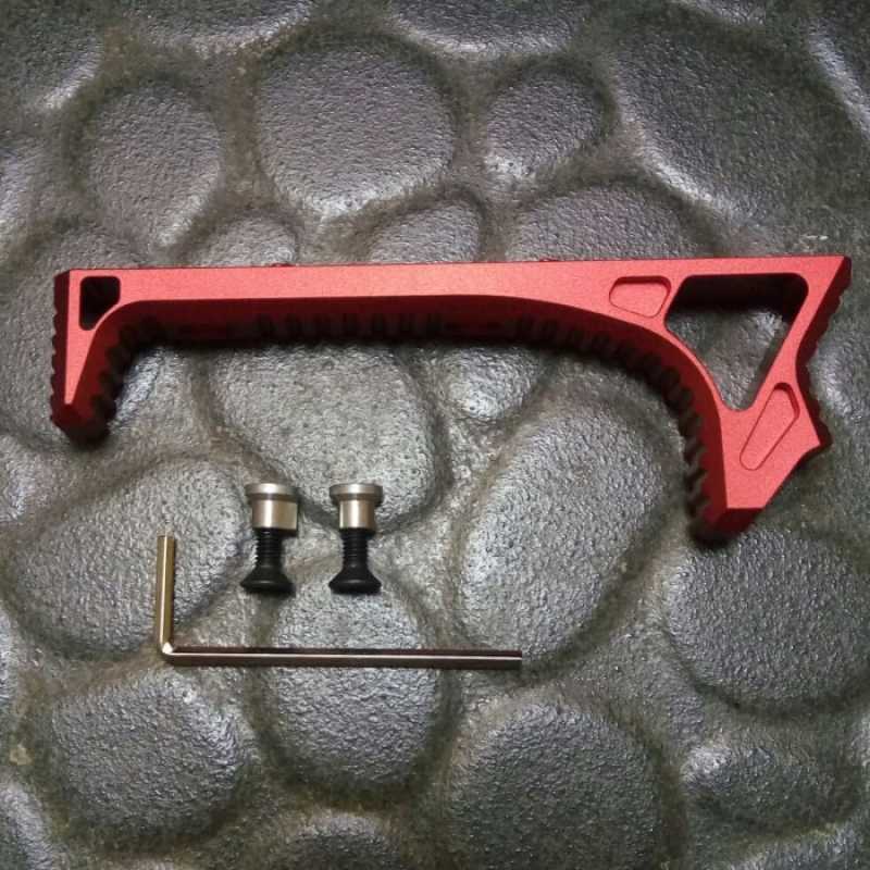Promo handstop grip keymod handguard ris merah alumunium airsoft Diskon
