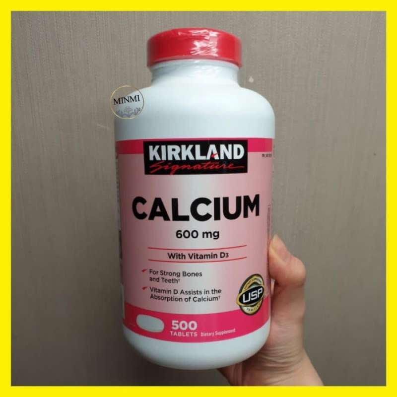 Promo Kirkland Calcium 600 Mg + Vitamin D3 Kalsium Signature Diskon 17