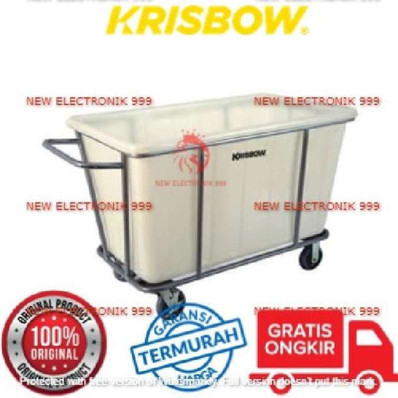 Jual Krisbow Troli Laundry Dengan Pegangan 124x73x83 Cm 10209035 Di