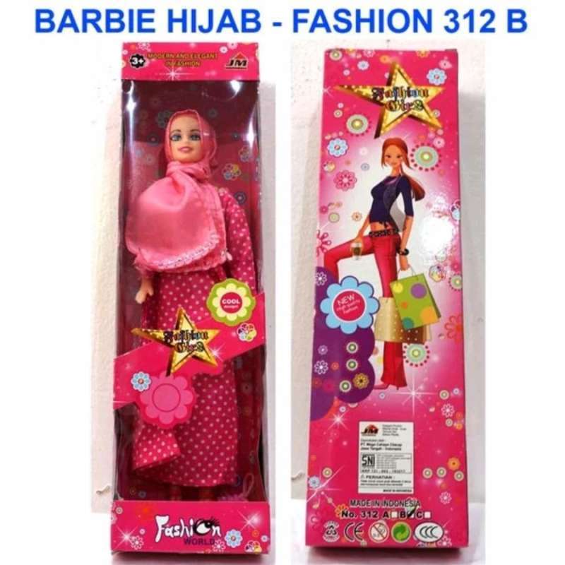 Jual mainan barbie HIJAB - barbie murah barbie fashion ( WARNA RANDOM