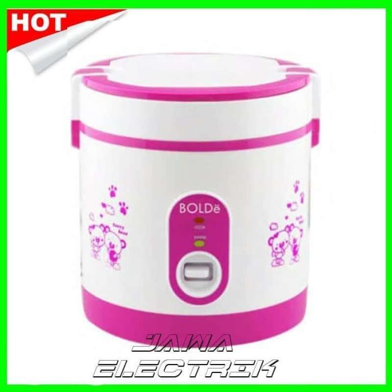 Promo Super COOK BOLDe 0.6L Rice Cooker Mini 3 In 1 Bolde Diskon 26 di