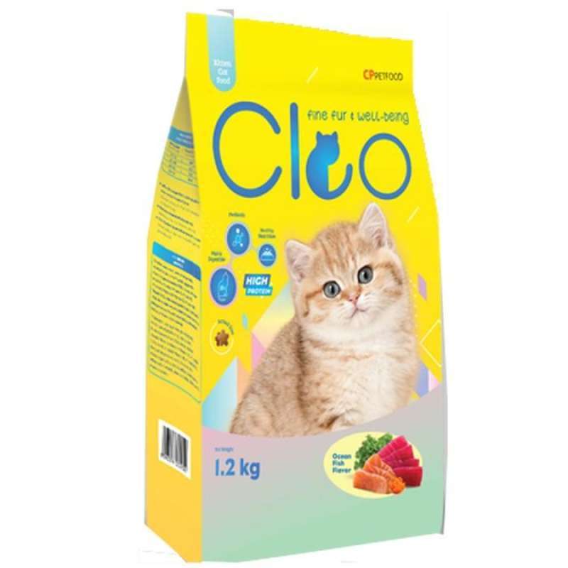 Jual Cleo Kitten Ocean Fish Cat Food 1,2kg makanan anak kucing di