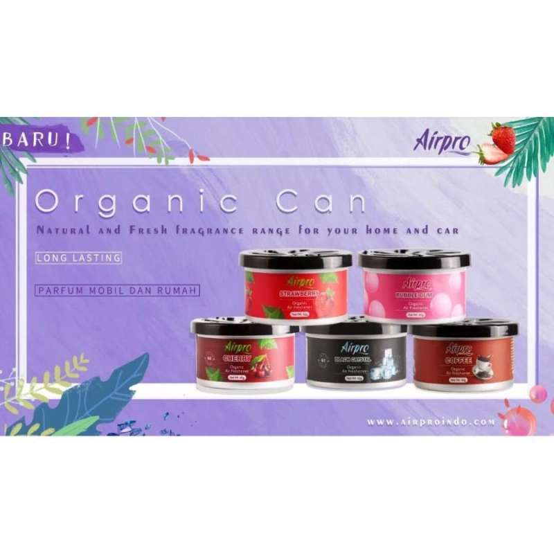 Promo PARFUM MOBIL AIRPRO ORGANIC CAN AIR FRESHENER PENGHARUM MOBIL