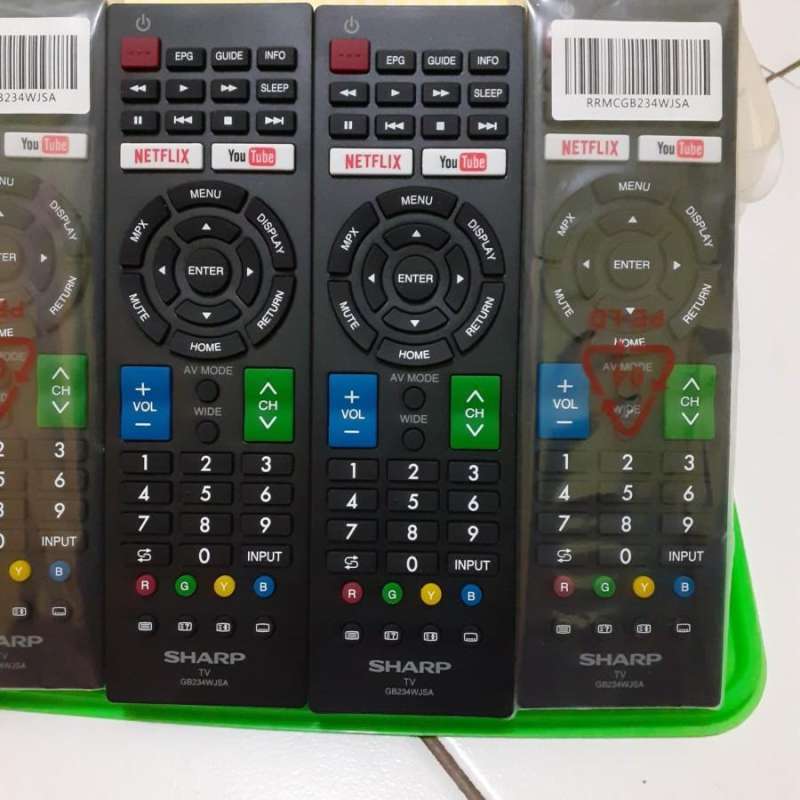 Jual REMOTE REMOT TV SHARP SMART TV LCD LED ANDROID GB234WJSA ORIGINAL