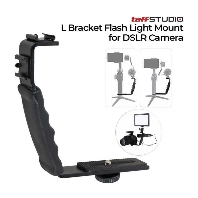 Promo GLO TaffSTUDIO L Bracket Flash Light Mount for DSLR Camera